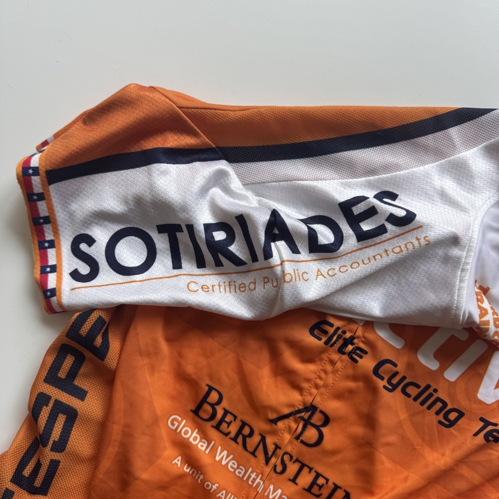 CHAMP-SYS Womens Medium Cycling Team Jersey Orange Texas - Picture 3 of 15